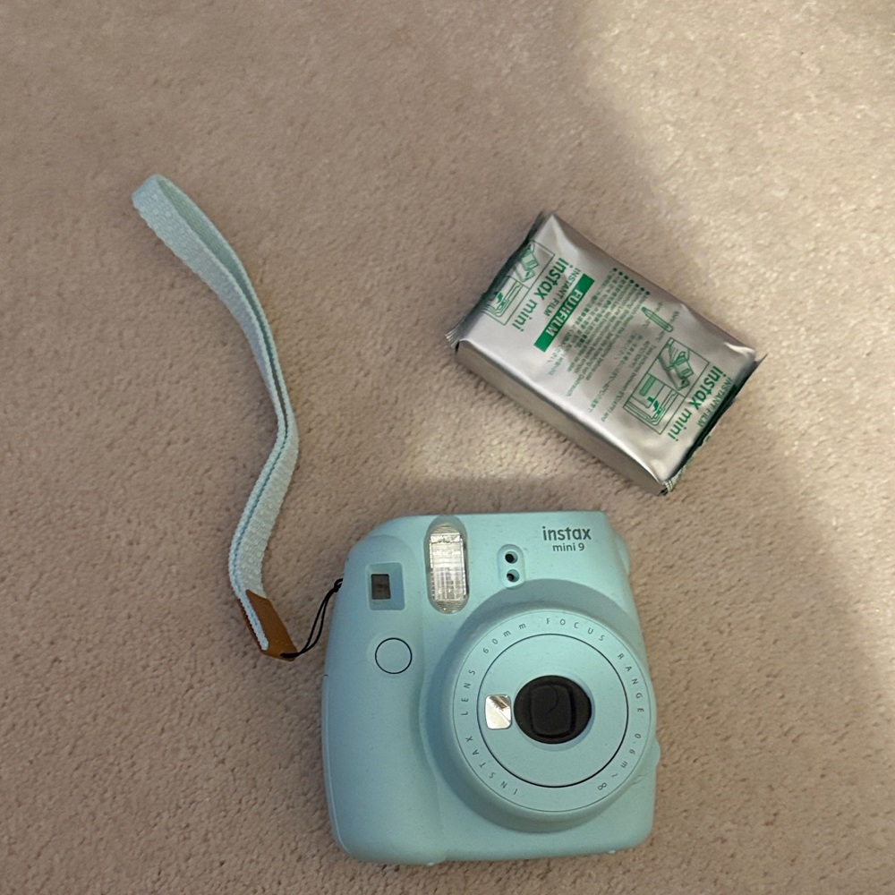 Instax Mini 9 Light Blue Instant Camera